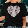 Baseball Heart Cute Mom Dad Men Women Softball Women T-shirt Gifts for Her