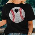 Baseball Heart Mom Dad Men Women Women T-shirt Gifts for Her