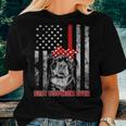 Best Dog Mom Ever Rottweiler Dog Mom Usa Flag Patriotic Women T-shirt Gifts for Her