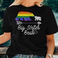 Big Sister Bear LgbtRainbow Pride Gay Lesbian Women T-shirt Gifts for Her
