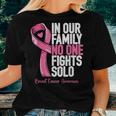 Breast Cancer Support Family Women Breast Cancer Awareness Women T-shirt Gifts for Her