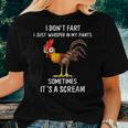 Chicken Fart Humor I Dont Fart I Whisper In My Women T-shirt Gifts for Her