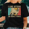 Cool Otter Design For Men Women Kids Vintage Sea Otter Lover Women T-shirt Gifts for Her