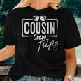 Womens Cousin Crew Trip 2023 Retro Reunion Matching Family Group Women T-shirt Gifts for Her