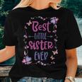 Cute Best Little Sister Ever Girls Women Siblings Friends Women T-shirt Gifts for Her