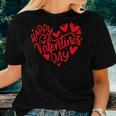Cute Happy Valentines Day Heart Love Couple Men Women Women T-shirt Gifts for Her