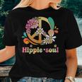 Daisy Peace Sign Hippie Soul Flower Lovers Women T-shirt Gifts for Her
