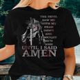 The Devil Saw Me With My Head Down Thought Hed Won Jesus Women T-shirt Gifts for Her