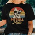 Dog Pitbull Mom Pittie Mom Women T-shirt Gifts for Her