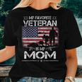 My Favorite Veteran Is My Mom - Flag Mother Veterans Day Women T-shirt Gifts for Her