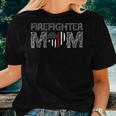 Firefighter Female Fire Fighter Firefighting Mom Red Line Women T-shirt Gifts for Her