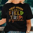 First Grade Zoo Field Trip Squad Matching Students Teacher Women T-shirt Gifts for Her