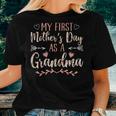Womens My First As A Grandma 2023 Grandma Women T-shirt Gifts for Her