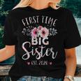 First Time Big Sister Est 2020 New Sister Women T-shirt Gifts for Her