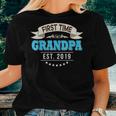 First Time Grandpa Est 2019 New Dad Mom Father Women T-shirt Gifts for Her