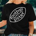 Football Silhouette Football Sister Women T-shirt Gifts for Her