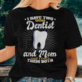 Funny Dentist Mom Vintage Mothers Day Gift Job Title Women T-shirt Gifts for Her