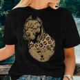 Funny Leopard Pitbull Mom Costume Mothers Day Gift Women T-shirt Gifts for Her