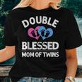 Funny New Mom Of Twins Gift For Women Mother Announcement Women T-shirt Gifts for Her