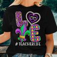 Funny Teacher Mardi Gras Family Matching Outfit V4 Women T-shirt Gifts for Her