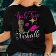 Womens Girls Trip Nashville 2023 For Womens Weekend Birthday Party Women T-shirt Gifts for Her