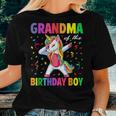Grandma Of The Birthday Party Gifts Boys Dabbing Unicorn Women T-shirt Gifts for Her