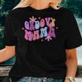 Womens Groovy Mama Retro Dancer Dance Mom Momma Women T-shirt Gifts for Her