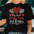 My Heart Belongs To Grader Valentines Day 3Rd Grade Teacher Women T-shirt Gifts for Her