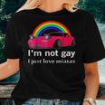 I’M Not Gay I Just Love Miatas Lgbt Rainbow Lesbian Pride Women T-shirt Gifts for Her