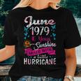Womens June 1979 Birthday Floral Tee For Womens Women T-shirt Gifts for Her