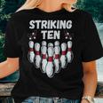Kids Bowling 10 Ten Year Old Birthday Party 10Th Birthday Women T-shirt Gifts for Her