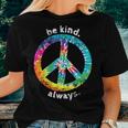 Be Kind Always Tie Dye Peace Sign Hippie StyleWomen T-shirt Gifts for Her