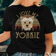I Love My Yorkie Mom Dad Yorkshire Terrier Gifts Women Men Women T-shirt Gifts for Her