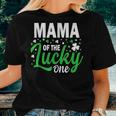 Mama Of The Lucky One Birthday Family St Patricks Day Women T-shirt Gifts for Her