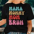 Mama Mommy Mom Bruh Vintage Groovy Mother Women T-shirt Gifts for Her