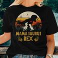 Mamasaurus Rex I Cool Two Kids Mom And Dinasaur Kids Women T-shirt Gifts for Her