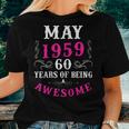 Womens May 1959 60Th Birthday 60 Years Old Women T-shirt Gifts for Her