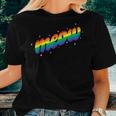 Meow Pride Lgbtq Equality Cat Daddy Cat Lover Rainbow Cats Women T-shirt Gifts for Her