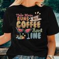 Womens This Mom Runs On Coffee And Wine Women T-shirt Gifts for Her