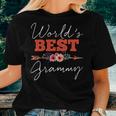 Mother Grandma Worlds Best Grammy Grandmother 41 Mom Grandmother Women T-shirt Casual Daily Crewneck Short Sleeve Graphic Basic Unisex Tee Gifts for Her