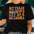 My First Mothers Day As A Grandma Mothers Day 2023 Grandma Gift For Womens Women Crewneck Short T-shirt Gifts for Her