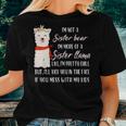 Im Not A Sister Bear Im More Of A Sister Llama Floral Women T-shirt Gifts for Her