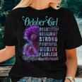 October Queen Beautiful Resilient Strong Powerful Worthy Fearless Stronger Than The Storm Women T-shirt Gifts for Her