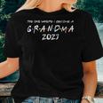 Womens The One Where I Become A Grandma 2023 Promoted To Nana 2023 Women T-shirt Gifts for Her