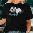 Panda The Struggle Is Real Weightlifting Fitness Gym Women T-shirt Gifts for Her