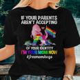 If Your Parents Arent Accepting Im Your Mom Now Lgbt Hugs Women T-shirt Gifts for Her