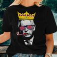 Womens Party King Coronation King Charles Union Jack & Crown Women T-shirt Gifts for Her