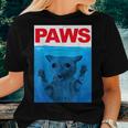 Paws Cat Meme Humor Funny Kitty Lover Funny Cats Dads Mom Women T-shirt Gifts for Her