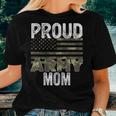 Proud Army Mom Military Soldier Camo Us Flag Camouflage Mom Women T-shirt Gifts for Her