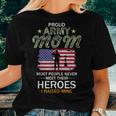 Proud Army Mom I Raised My Heroes Camouflage Graphics Army Women T-shirt Gifts for Her